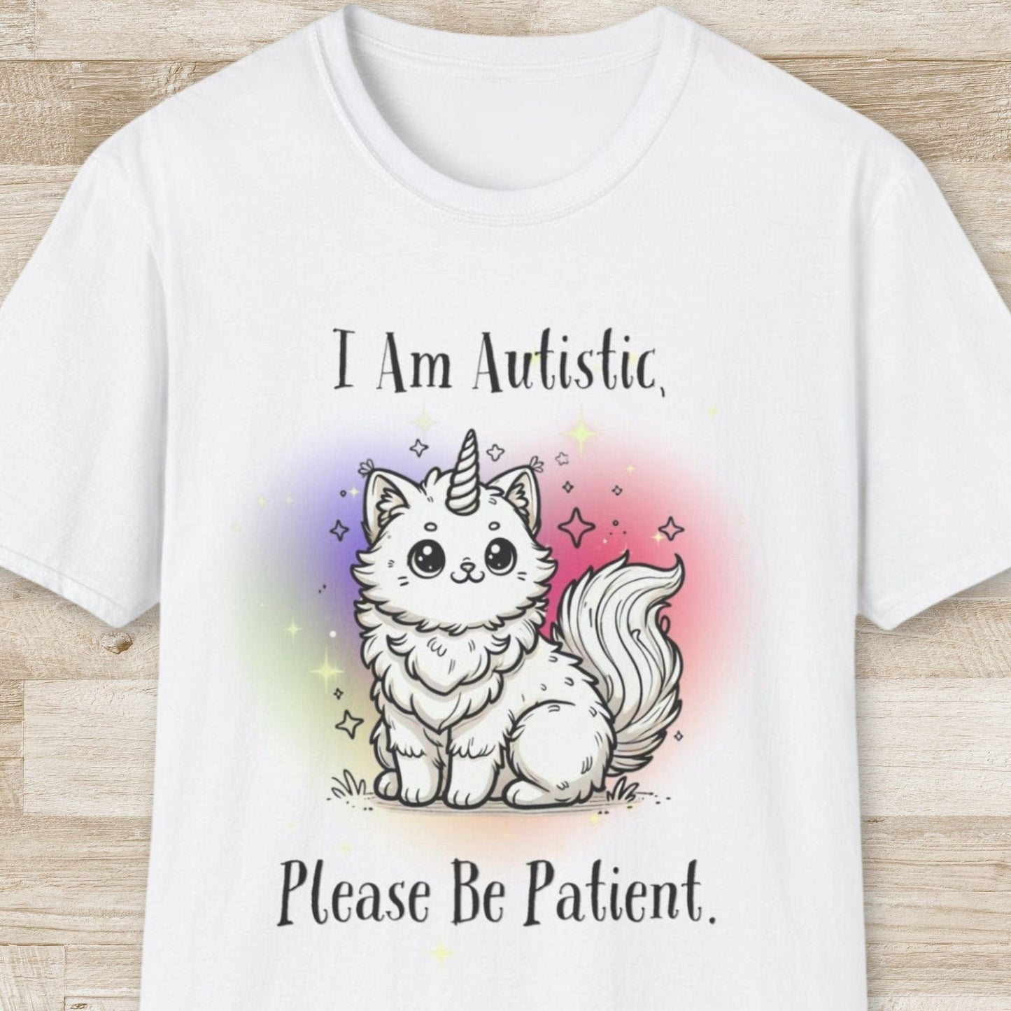 I am Autistic, Please Be Patient – Cat-corn T-Shirt