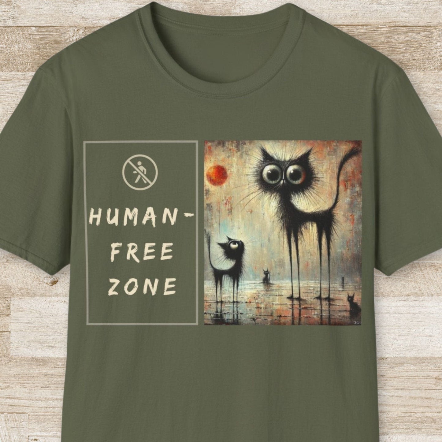 Human-Free Zone T-Shirt