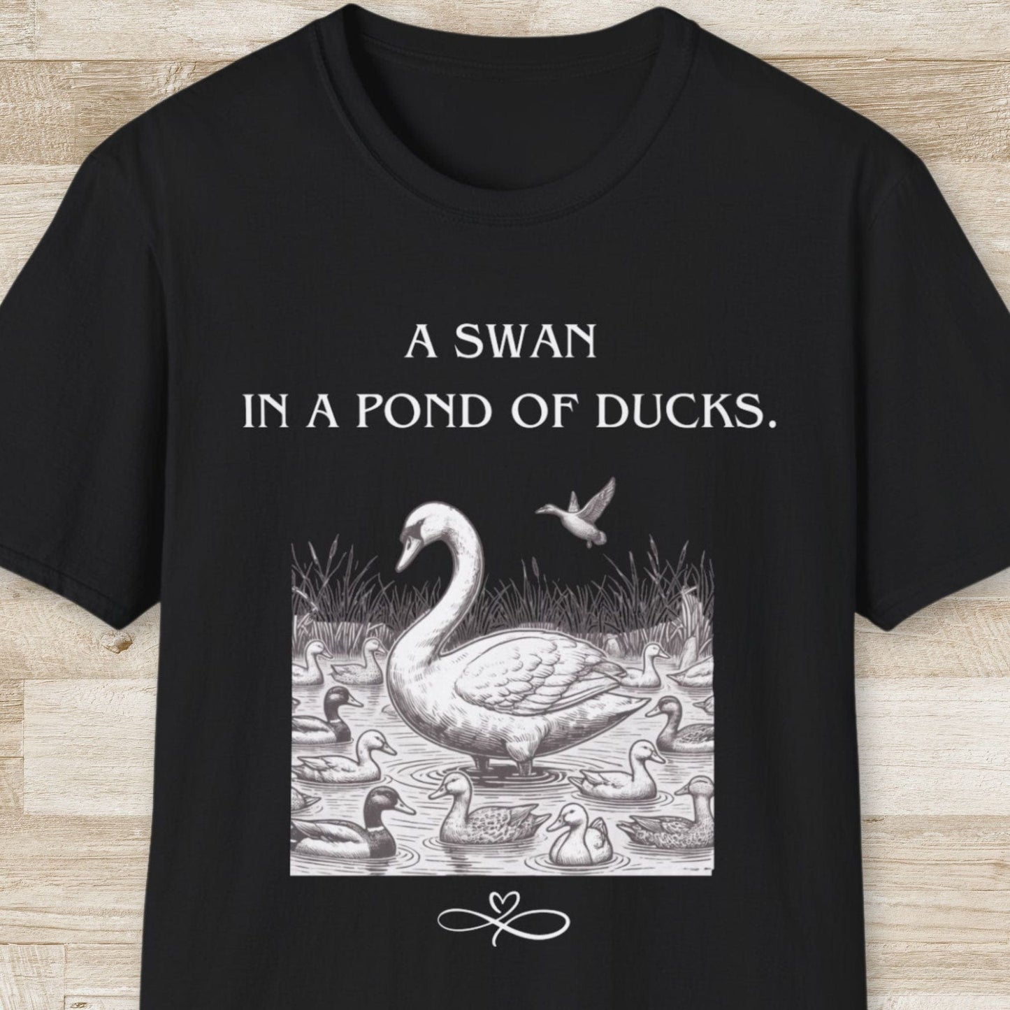 A Swan in a Pond of Ducks T-Shirt