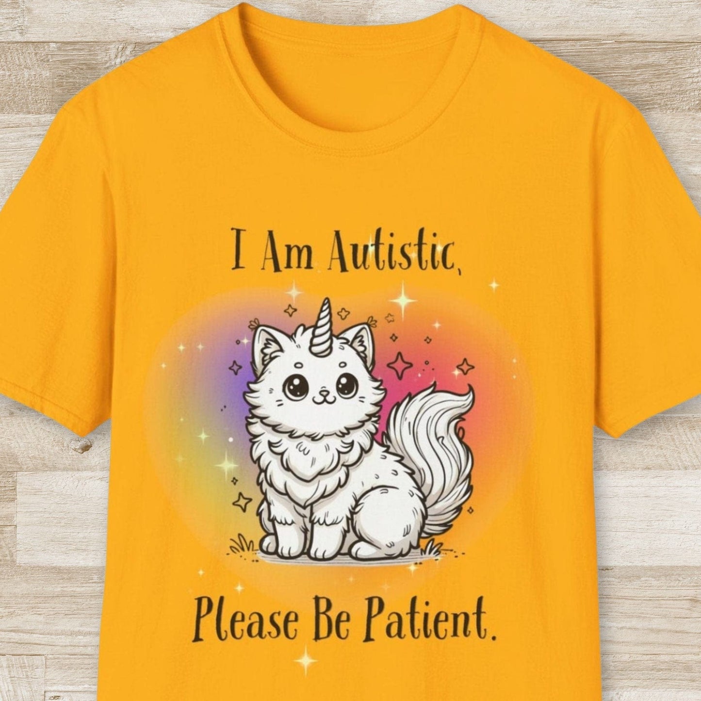 I am Autistic, Please Be Patient – Cat-corn T-Shirt