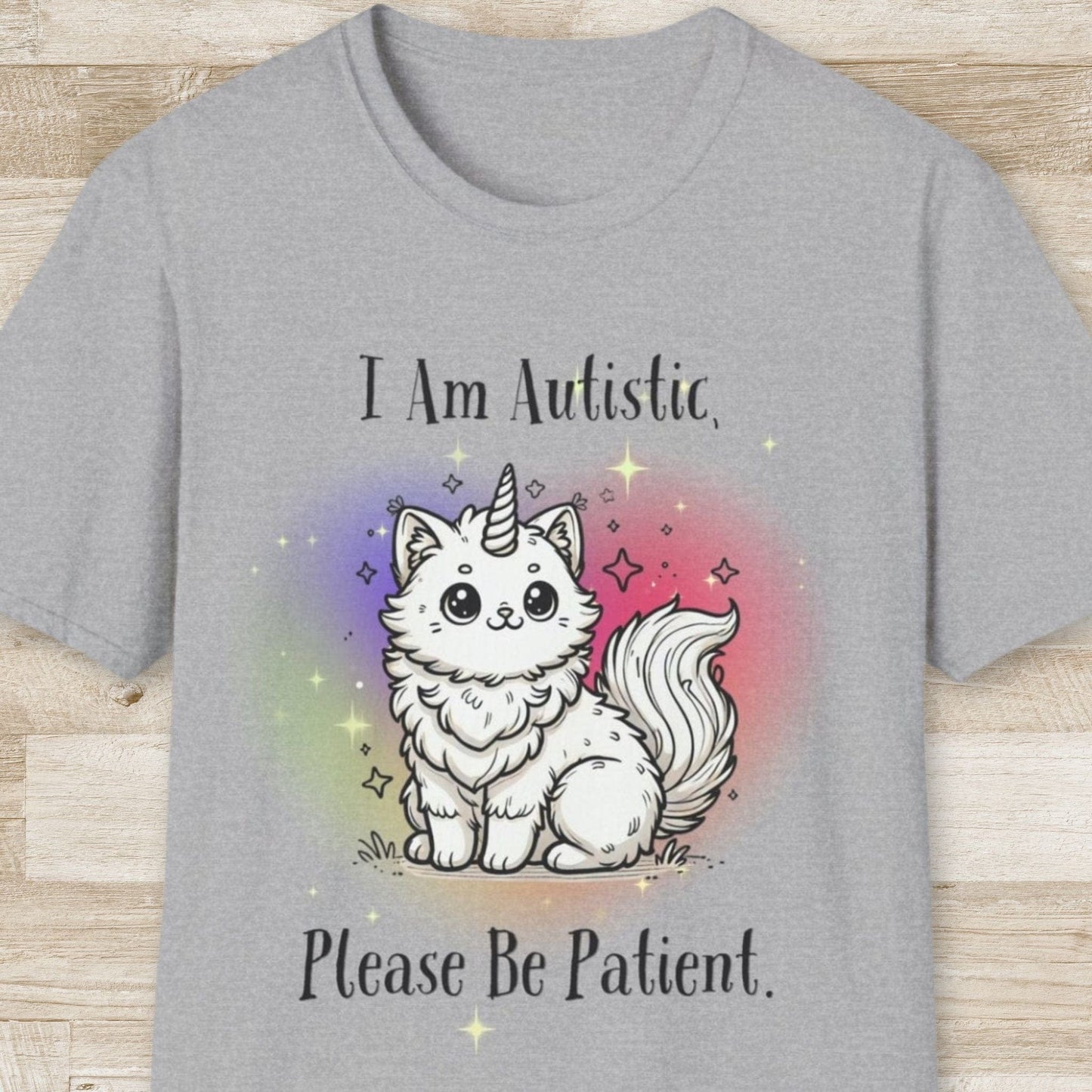 I am Autistic, Please Be Patient – Cat-corn T-Shirt