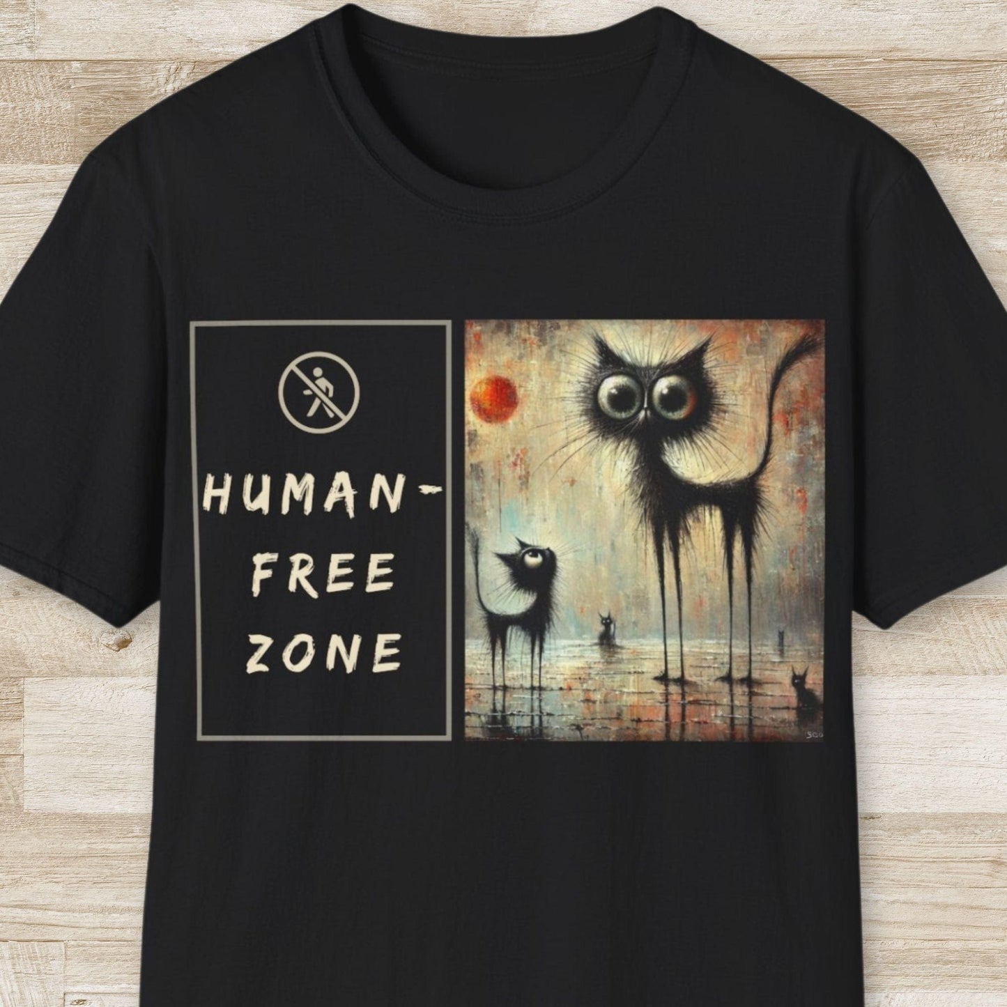 Human-Free Zone T-Shirt