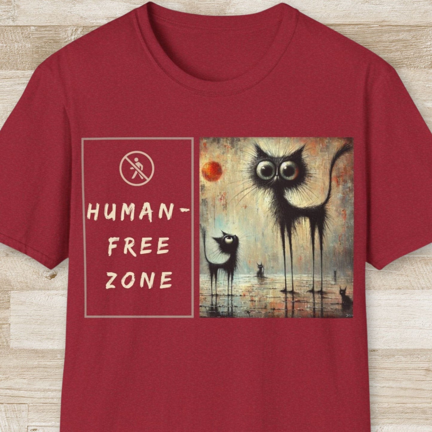 Human-Free Zone T-Shirt