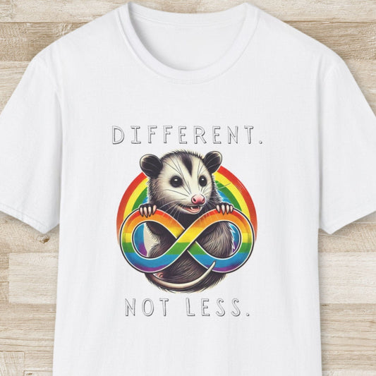 Different Not Less – Opossum T-Shirt