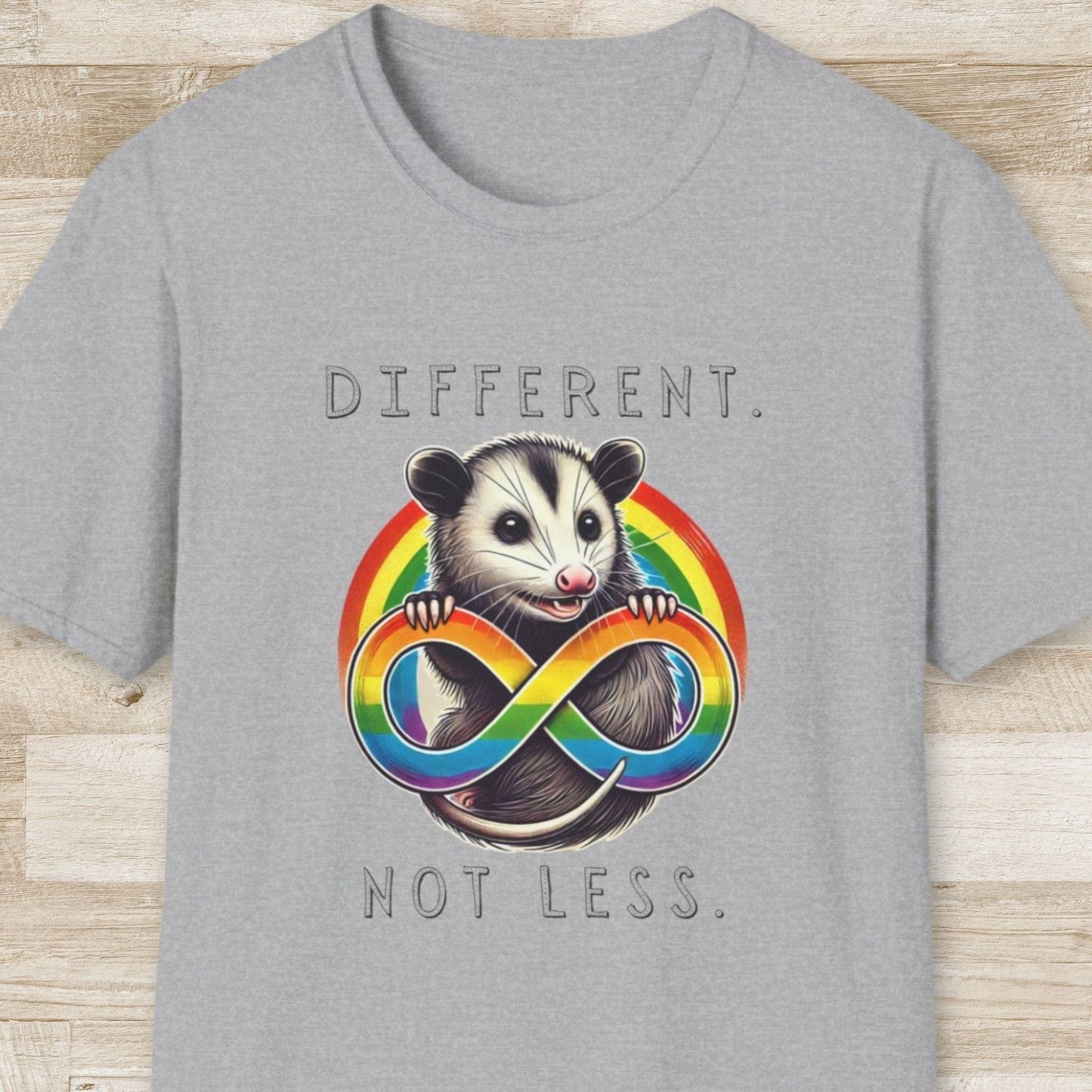 Different Not Less – Opossum T-Shirt