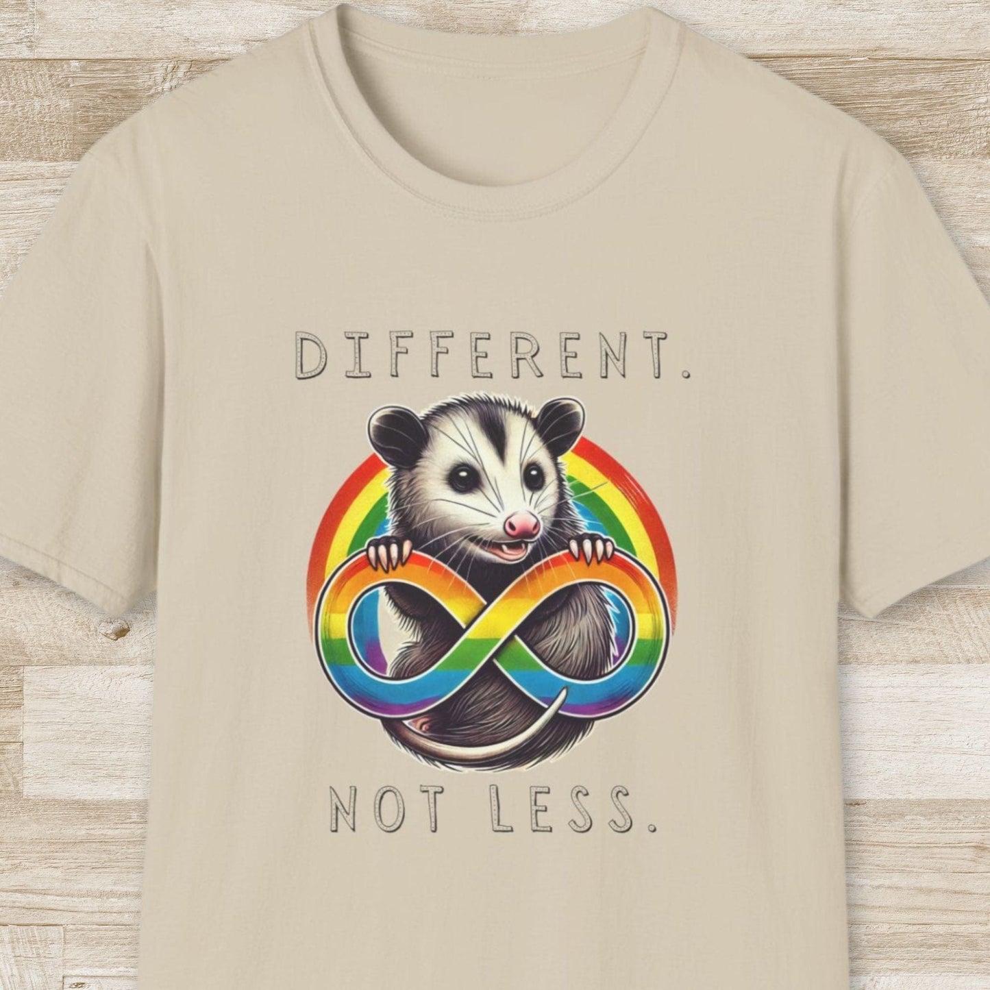 Different Not Less – Opossum T-Shirt