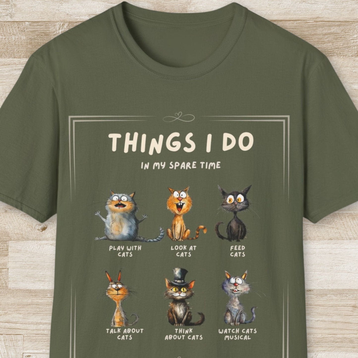 Things I Do In My Spare Time - Cats T-Shirt